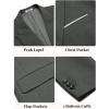 imageCOOFANDY Mens Blazer Casual Two Buttons Sport Coat Slim Fit Lightweight Suit JacketsLinen Grey