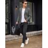 imageCOOFANDY Mens Blazer Casual Two Buttons Sport Coat Slim Fit Lightweight Suit JacketsLinen Grey