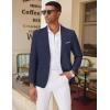 imageCOOFANDY Mens Blazer Casual Two Buttons Sport Coat Slim Fit Lightweight Suit JacketsNavy Blue