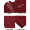 imageCOOFANDY Mens Blazer Casual Two Buttons Sport Coat Slim Fit Lightweight Suit JacketsRed