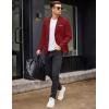 imageCOOFANDY Mens Blazer Casual Two Buttons Sport Coat Slim Fit Lightweight Suit JacketsRed