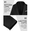 imageCOOFANDY Mens Blazer Sport Coats Casual Slim Fit Suit Jacket Business One Button BlazersBlack