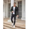 imageCOOFANDY Mens Blazer Sport Coats Casual Slim Fit Suit Jacket Business One Button BlazersBlack