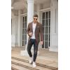 imageCOOFANDY Mens Blazer Sport Coats Casual Slim Fit Suit Jacket Business One Button BlazersBrown