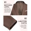 imageCOOFANDY Mens Blazer Sport Coats Casual Slim Fit Suit Jacket Business One Button BlazersBrown