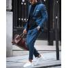 imageCOOFANDY Mens Blazer Sport Coats Casual Slim Fit Suit Jacket Business One Button BlazersDark Blue