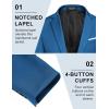 imageCOOFANDY Mens Blazer Sport Coats Casual Slim Fit Suit Jacket Business One Button BlazersDark Blue