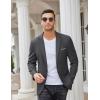 imageCOOFANDY Mens Blazer Sport Coats Casual Slim Fit Suit Jacket Business One Button BlazersGrey
