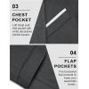 imageCOOFANDY Mens Blazer Sport Coats Casual Slim Fit Suit Jacket Business One Button BlazersGrey
