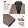 imageCOOFANDY Mens Blazer Sport Coats Casual Slim Fit Suit Jacket Business One Button BlazersKhaki