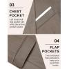imageCOOFANDY Mens Blazer Sport Coats Casual Slim Fit Suit Jacket Business One Button BlazersKhaki