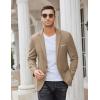 imageCOOFANDY Mens Blazer Sport Coats Casual Slim Fit Suit Jacket Business One Button BlazersLight Khaki