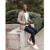 imageCOOFANDY Mens Blazer Sport Coats Casual Slim Fit Suit Jacket Business One Button BlazersLight Khaki