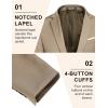 imageCOOFANDY Mens Blazer Sport Coats Casual Slim Fit Suit Jacket Business One Button BlazersLight Khaki