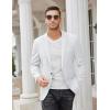 imageCOOFANDY Mens Blazer Sport Coats Casual Slim Fit Suit Jacket Business One Button BlazersWhite
