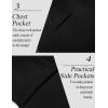 imageCOOFANDY Mens Casual Blazer Jacket Slim Fit Sports Coat Business Suit Jackets One ButtonBlack