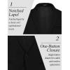 imageCOOFANDY Mens Casual Blazer Jacket Slim Fit Sports Coat Business Suit Jackets One ButtonBlack