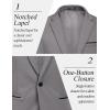 imageCOOFANDY Mens Casual Blazer Jacket Slim Fit Sports Coat Business Suit Jackets One ButtonGrey