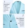 imageCOOFANDY Mens Casual Blazer Jacket Slim Fit Sports Coat Business Suit Jackets One ButtonSky Blue