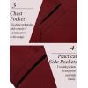 imageCOOFANDY Mens Casual Blazer Jacket Slim Fit Sports Coat Business Suit Jackets One ButtonWine Red