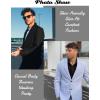 imageCOOFANDY Mens Casual Blazer Sport Coat Lightweight Two Button Business Suit JacketsBlack