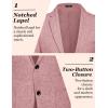 imageCOOFANDY Mens Casual Blazer Sport Coat Lightweight Two Button Business Suit JacketsBrick Red