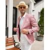 imageCOOFANDY Mens Casual Blazer Sport Coat Lightweight Two Button Business Suit JacketsBrick Red