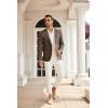 imageCOOFANDY Mens Casual Blazer Sport Coat Lightweight Two Button Business Suit JacketsBrown