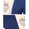 imageCOOFANDY Mens Casual Blazer Sport Coat Lightweight Two Button Business Suit JacketsBroyal Blue