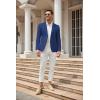 imageCOOFANDY Mens Casual Blazer Sport Coat Lightweight Two Button Business Suit JacketsBroyal Blue
