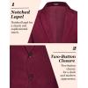 imageCOOFANDY Mens Casual Blazer Sport Coat Lightweight Two Button Business Suit JacketsBurgundy