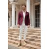 imageCOOFANDY Mens Casual Blazer Sport Coat Lightweight Two Button Business Suit JacketsBurgundy