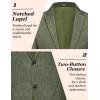 imageCOOFANDY Mens Casual Blazer Sport Coat Lightweight Two Button Business Suit JacketsDark Green