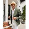 imageCOOFANDY Mens Casual Blazer Sport Coat Lightweight Two Button Business Suit JacketsDark Green