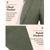 imageCOOFANDY Mens Casual Blazer Sport Coat Lightweight Two Button Business Suit JacketsDark Green