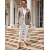 imageCOOFANDY Mens Casual Blazer Sport Coat Lightweight Two Button Business Suit JacketsDark Khaki