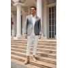 imageCOOFANDY Mens Casual Blazer Sport Coat Lightweight Two Button Business Suit JacketsGray