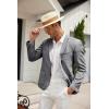 imageCOOFANDY Mens Casual Blazer Sport Coat Lightweight Two Button Business Suit JacketsGray