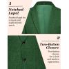 imageCOOFANDY Mens Casual Blazer Sport Coat Lightweight Two Button Business Suit JacketsGreen
