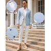 imageCOOFANDY Mens Casual Blazer Sport Coat Lightweight Two Button Business Suit JacketsLight Blue
