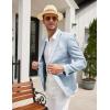 imageCOOFANDY Mens Casual Blazer Sport Coat Lightweight Two Button Business Suit JacketsLight Blue