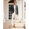 imageCOOFANDY Mens Casual Blazer Sport Coat Lightweight Two Button Business Suit JacketsLinen Black