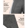 imageCOOFANDY Mens Casual Blazer Sport Coat Lightweight Two Button Business Suit JacketsLinen Black