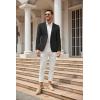 imageCOOFANDY Mens Casual Blazer Sport Coat Lightweight Two Button Business Suit JacketsPlaid Blazer Black