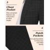 imageCOOFANDY Mens Casual Blazer Sport Coat Lightweight Two Button Business Suit JacketsPlaid Blazer Black