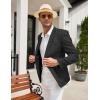 imageCOOFANDY Mens Casual Blazer Sport Coat Lightweight Two Button Business Suit JacketsPlaid Blazer Black