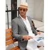 imageCOOFANDY Mens Casual Blazer Sport Coat Lightweight Two Button Business Suit JacketsPlaid Blazer Dark Gray