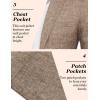 imageCOOFANDY Mens Casual Blazer Sport Coat Lightweight Two Button Business Suit JacketsPlaid Blazerbrown
