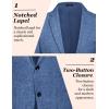 imageCOOFANDY Mens Casual Blazer Sport Coat Lightweight Two Button Business Suit JacketsRoyal Blue