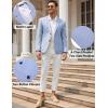 imageCOOFANDY Mens Casual Blazer Sport Coat Lightweight Two Button Business Suit JacketsSky Blue